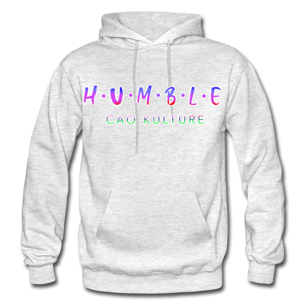 HUMBLE (rainbow) Hoodie - light heather gray