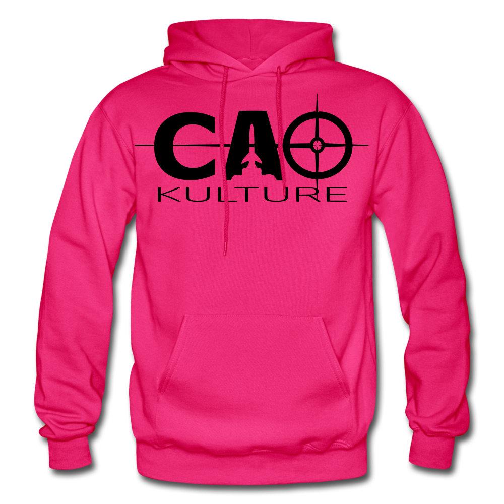 CAO KULTURE (black/white) Hoodie - fuchsia