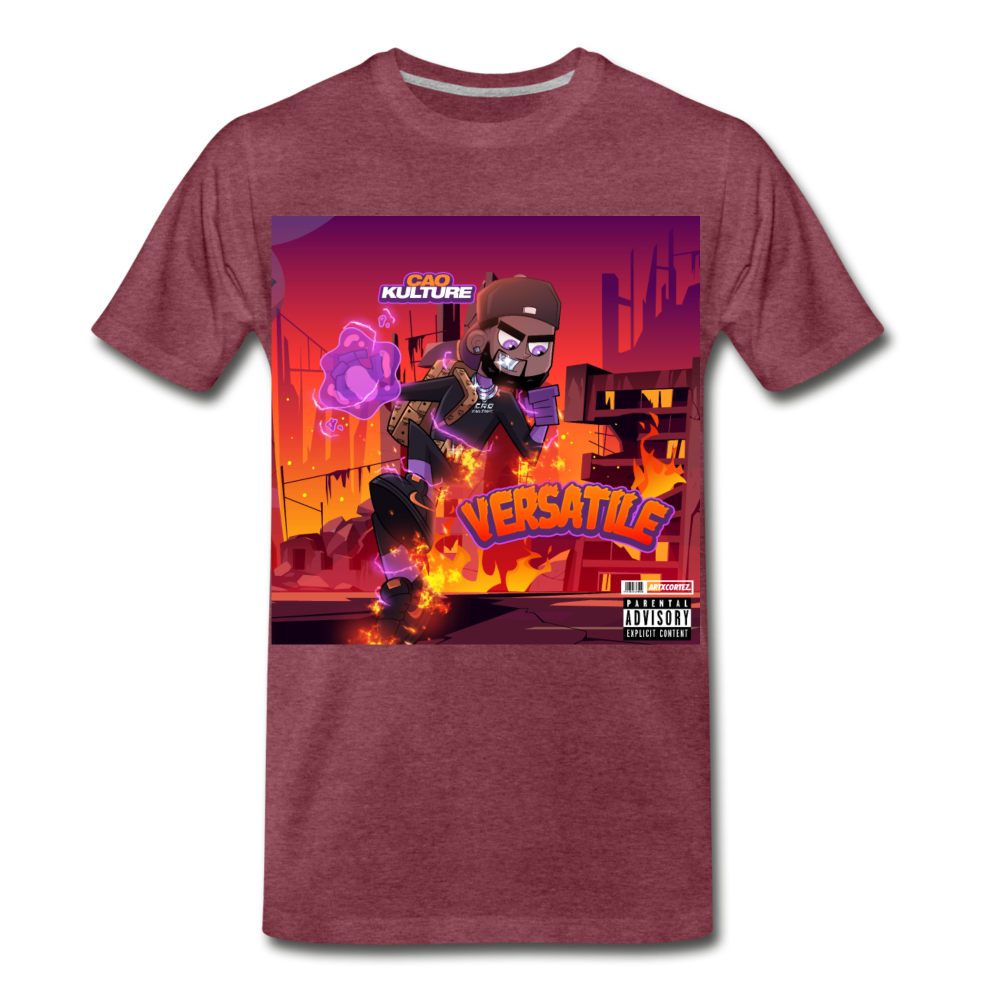 CAO KULTURE (VERSATILE) T-SHIRT - heather burgundy