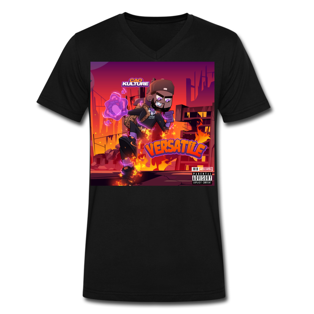 CAO KULTURE VERSATILE V-Neck T-Shirt - black