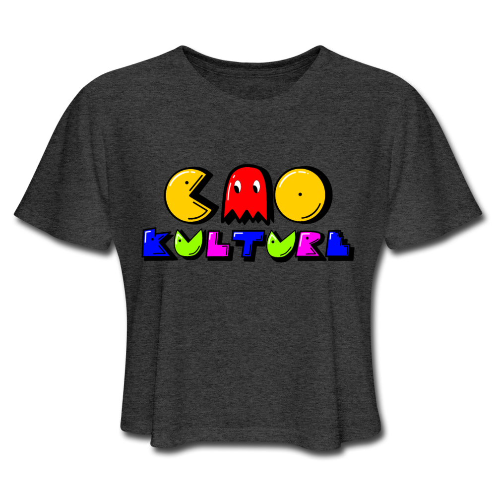 CAO KULTURE PAC MAN Cropped T-Shirt - deep heather