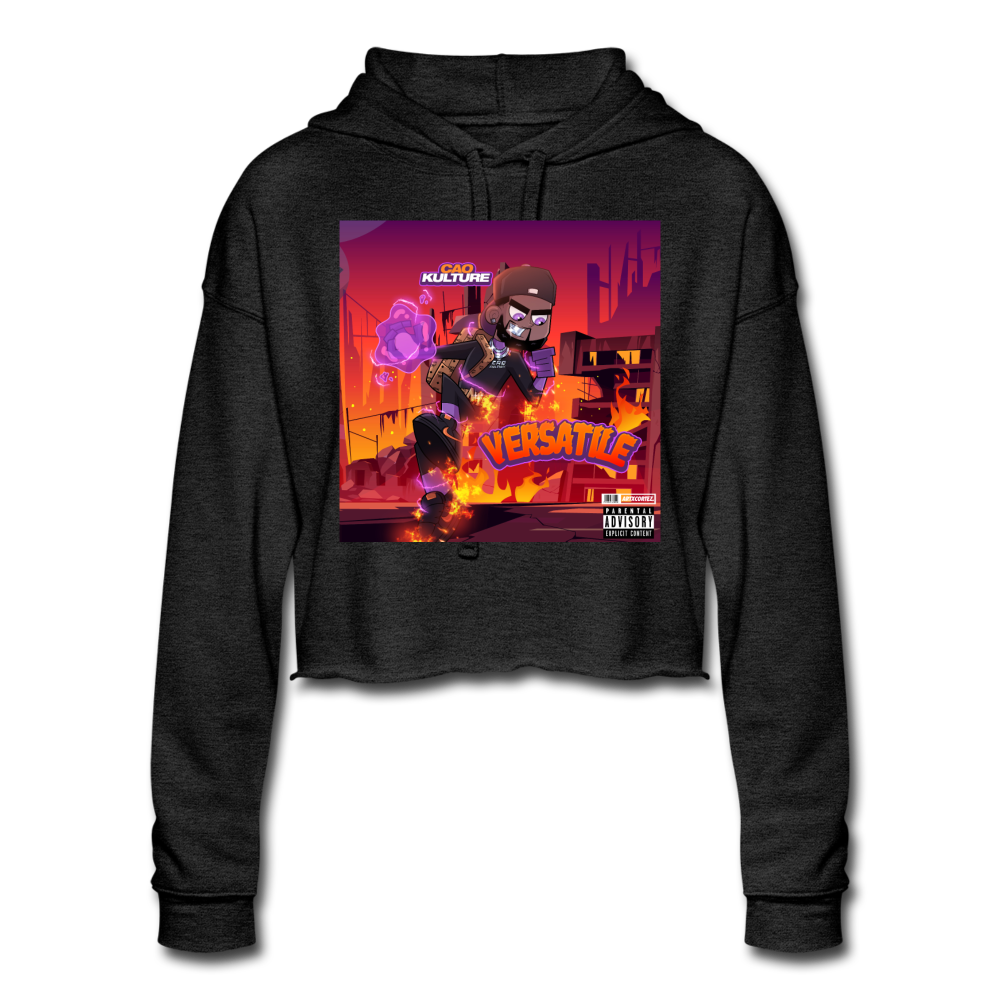 CAO KULTURE VERSATILE Women's Cropped Hoodie - deep heather