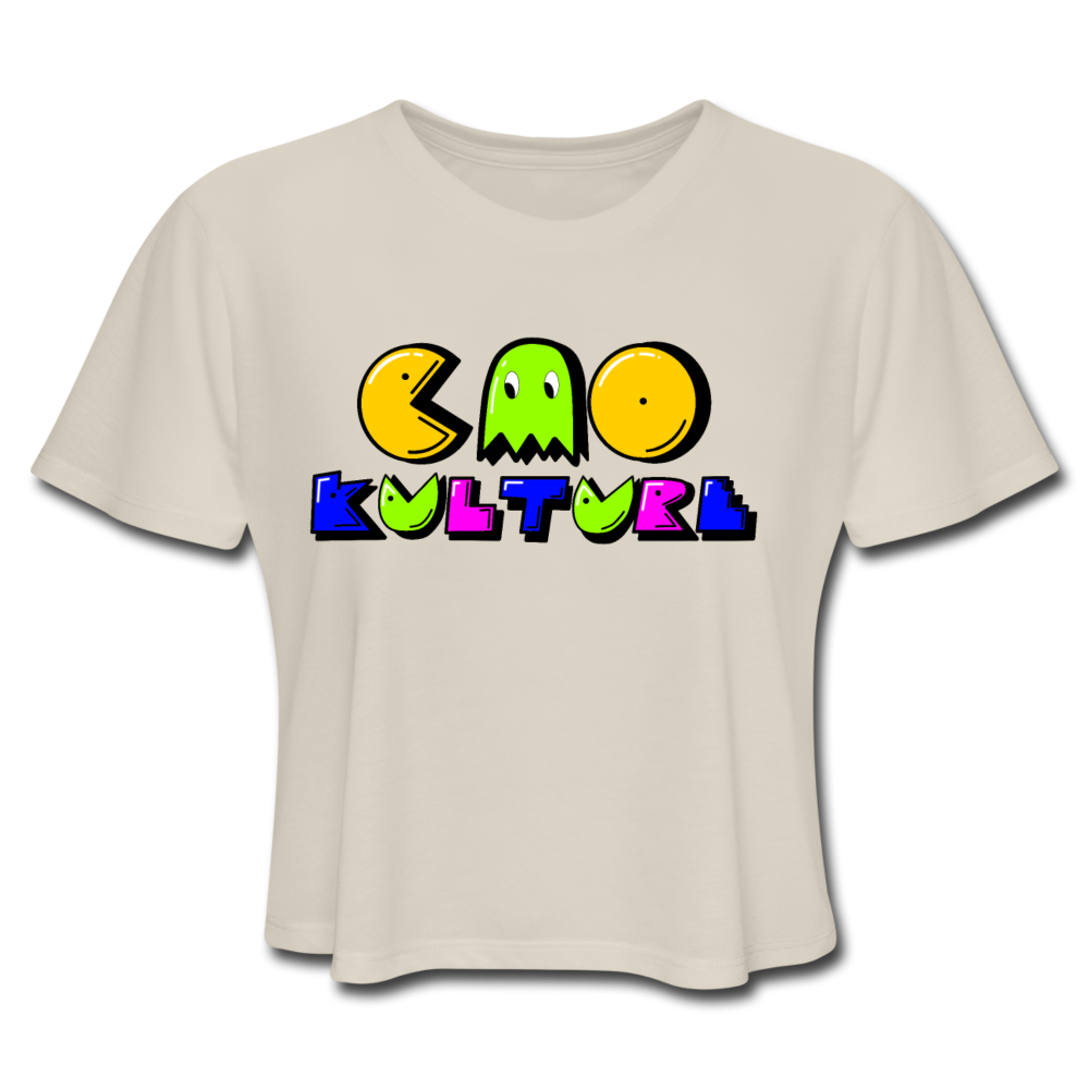 CAO KULTURE PAC MAN Women's Cropped T-Shirt - dust
