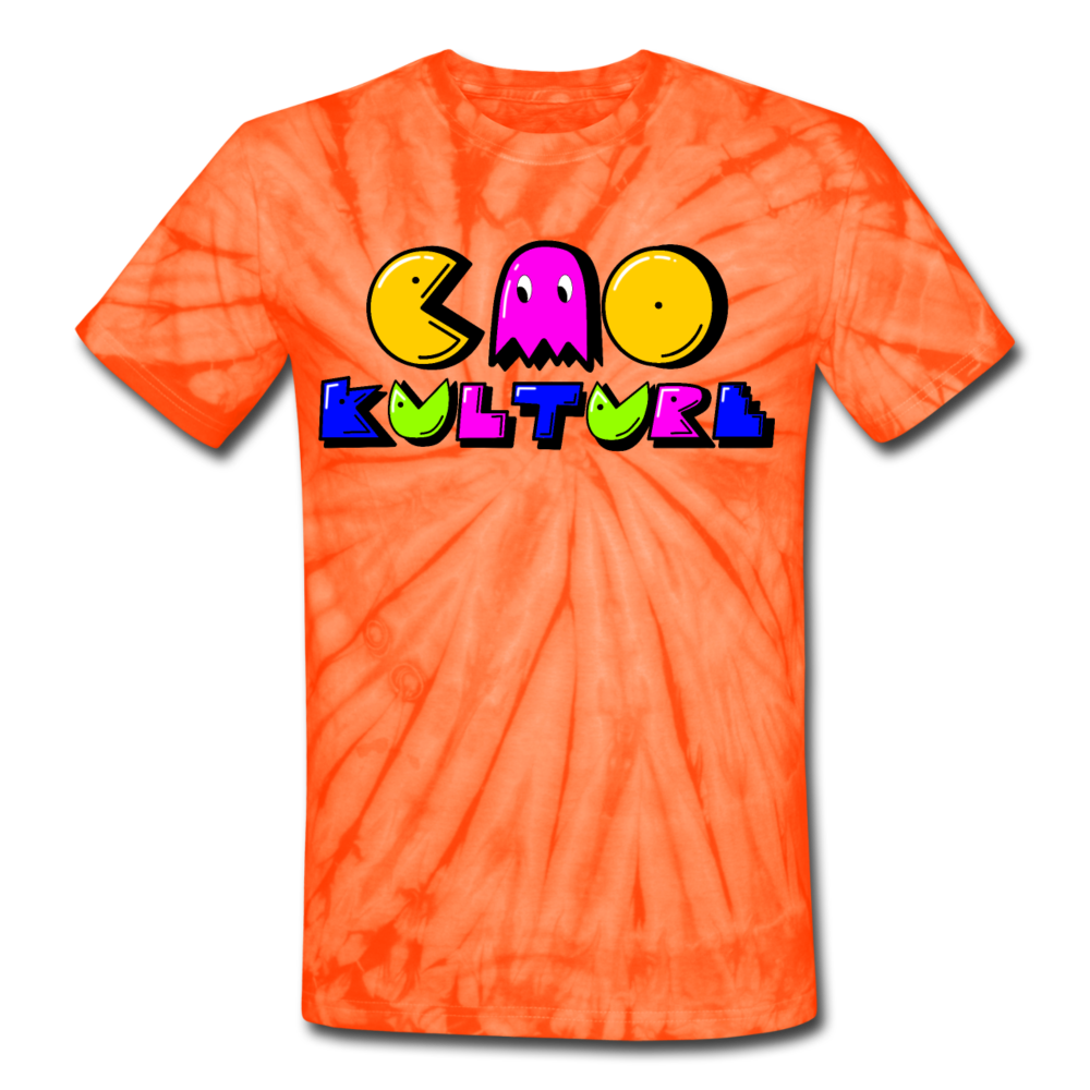 CAOKULTURE Unisex Tie Dye T-Shirt - spider orange