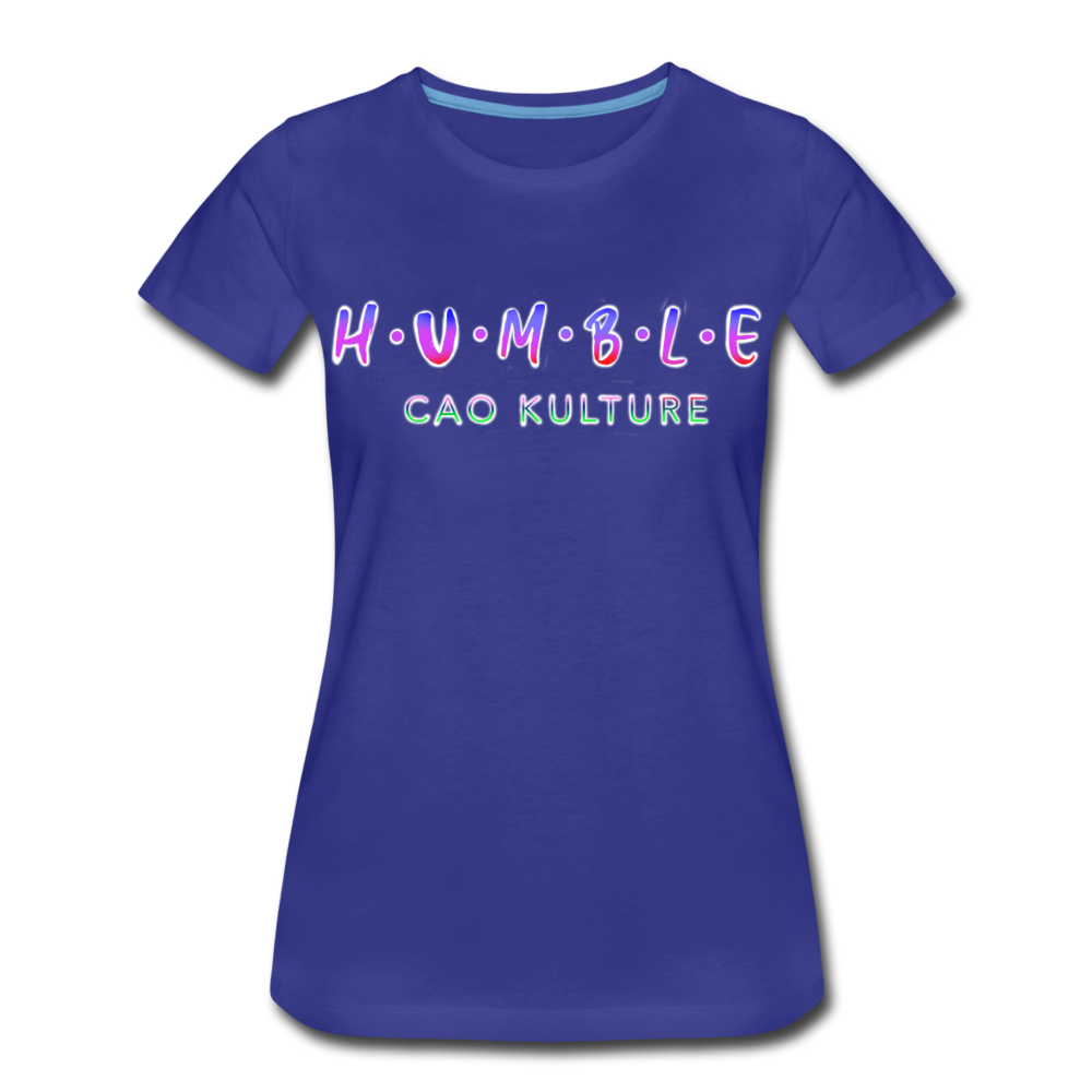 CAO KULTURE HUMBLE BLENDED Women’s Premium T-Shirt - royal blue