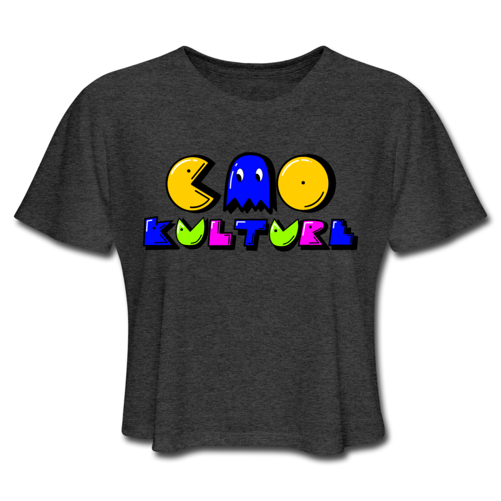 CAO KULTURE PACMAN Women's Cropped T-Shirt - deep heather