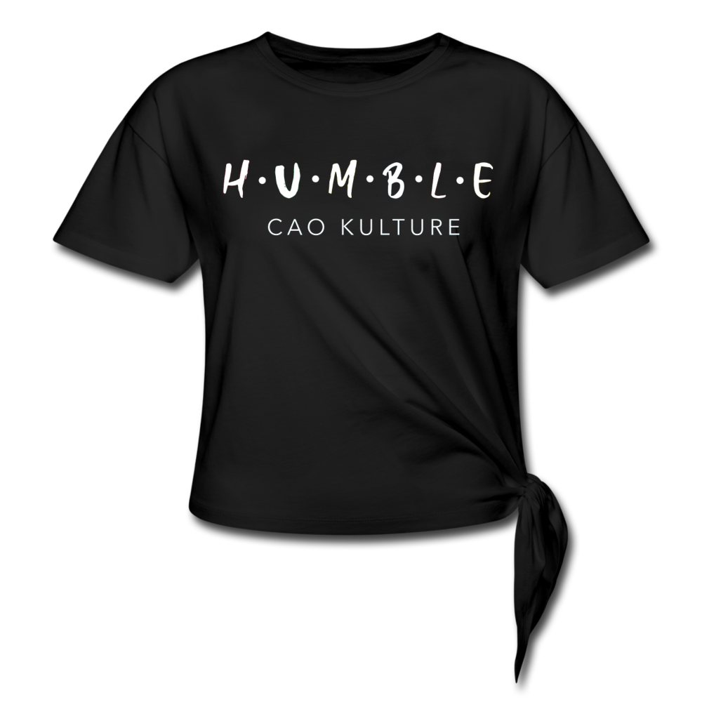 CAO KULTURE Women's Knotted T-Shirt - black