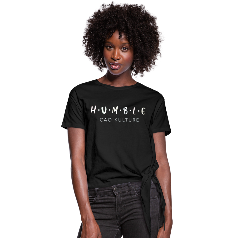 CAO KULTURE Women's Knotted T-Shirt - black