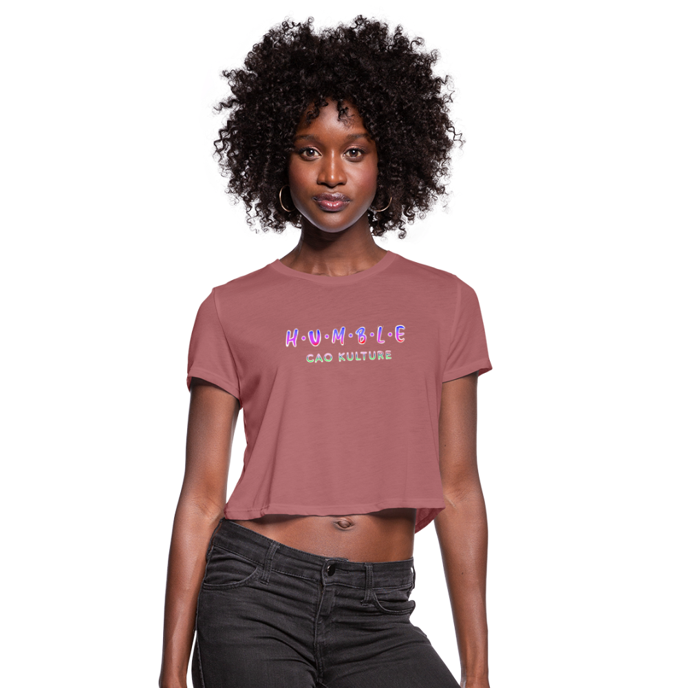 CAO KULTURE HUMBLE BLENDED Women's Cropped T-Shirt - mauve