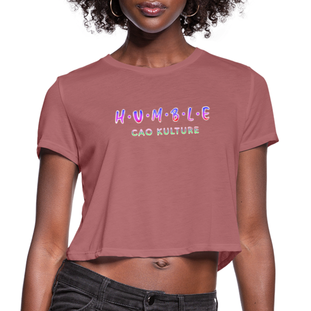 CAO KULTURE HUMBLE BLENDED Women's Cropped T-Shirt - mauve