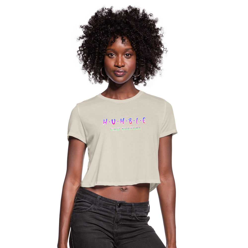 CAO KULTURE HUMBLE BLENDED Women's Cropped T-Shirt - dust