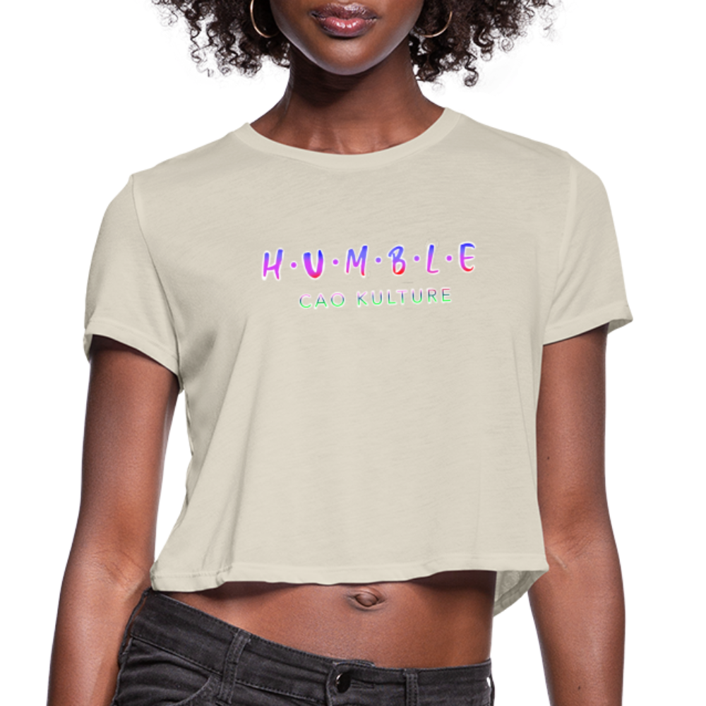CAO KULTURE HUMBLE BLENDED Women's Cropped T-Shirt - dust