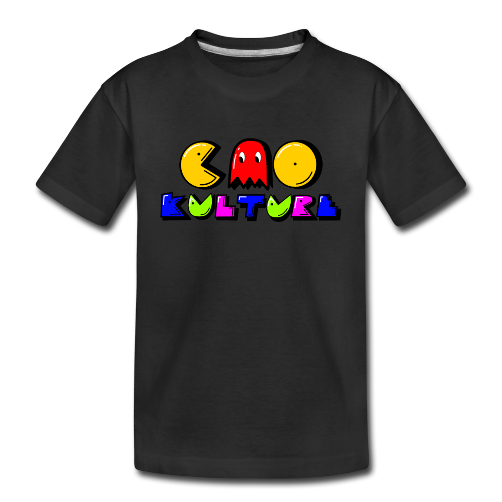 Kids' PACMAN Premium T-Shirt - black