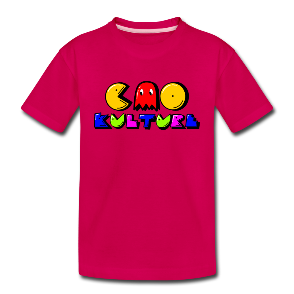 Kids' PACMAN Premium T-Shirt - dark pink