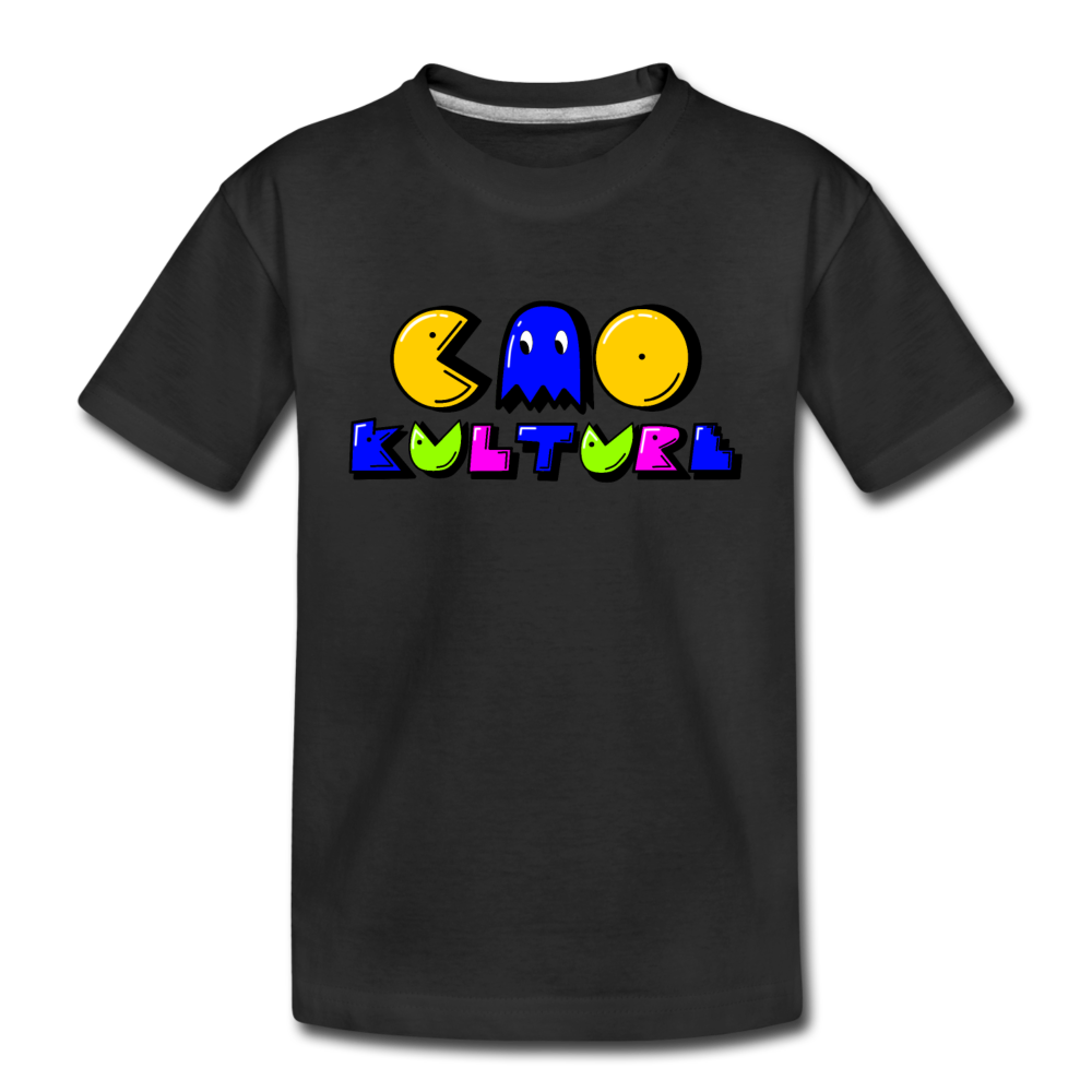Kids' PACMAN Premium T-Shirt - black