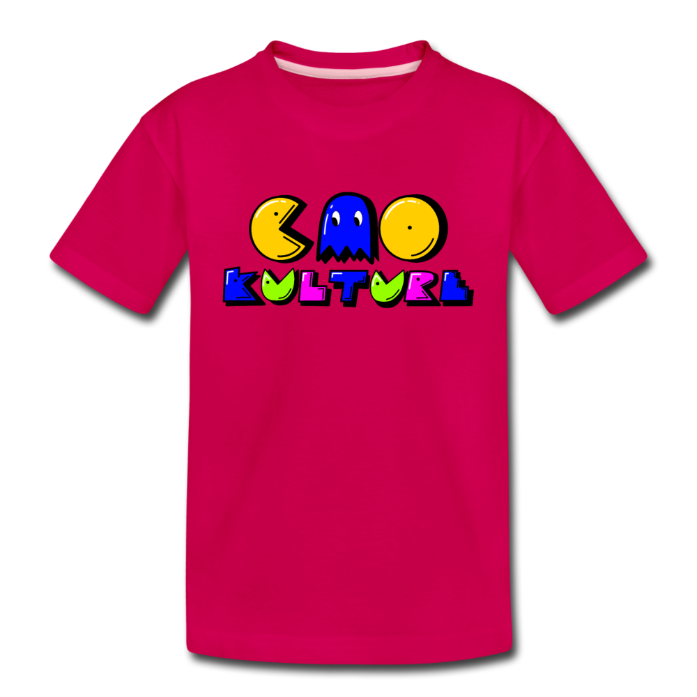 Kids' PACMAN Premium T-Shirt - dark pink
