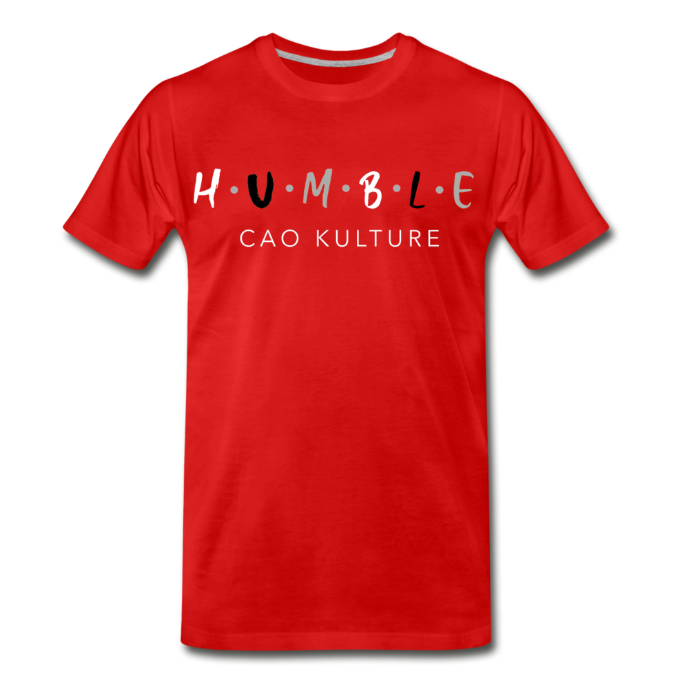 HUMBLE B/G/W Men's Premium T-Shirt - red