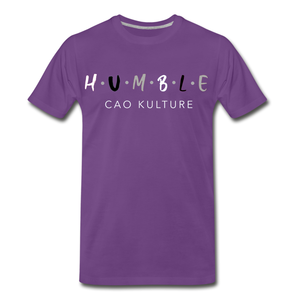 HUMBLE B/G/W Men's Premium T-Shirt - purple