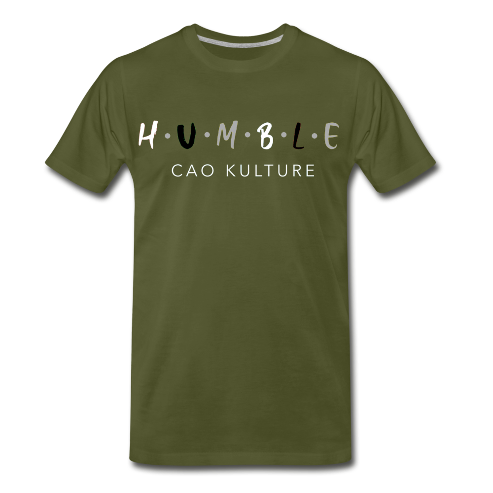 HUMBLE B/G/W Men's Premium T-Shirt - olive green