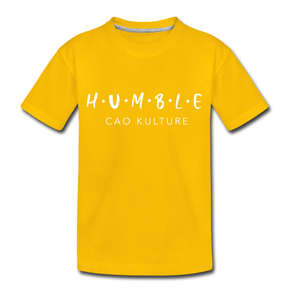 CAO KULTURE HUMBLE Toddler Premium T-Shirt - sun yellow