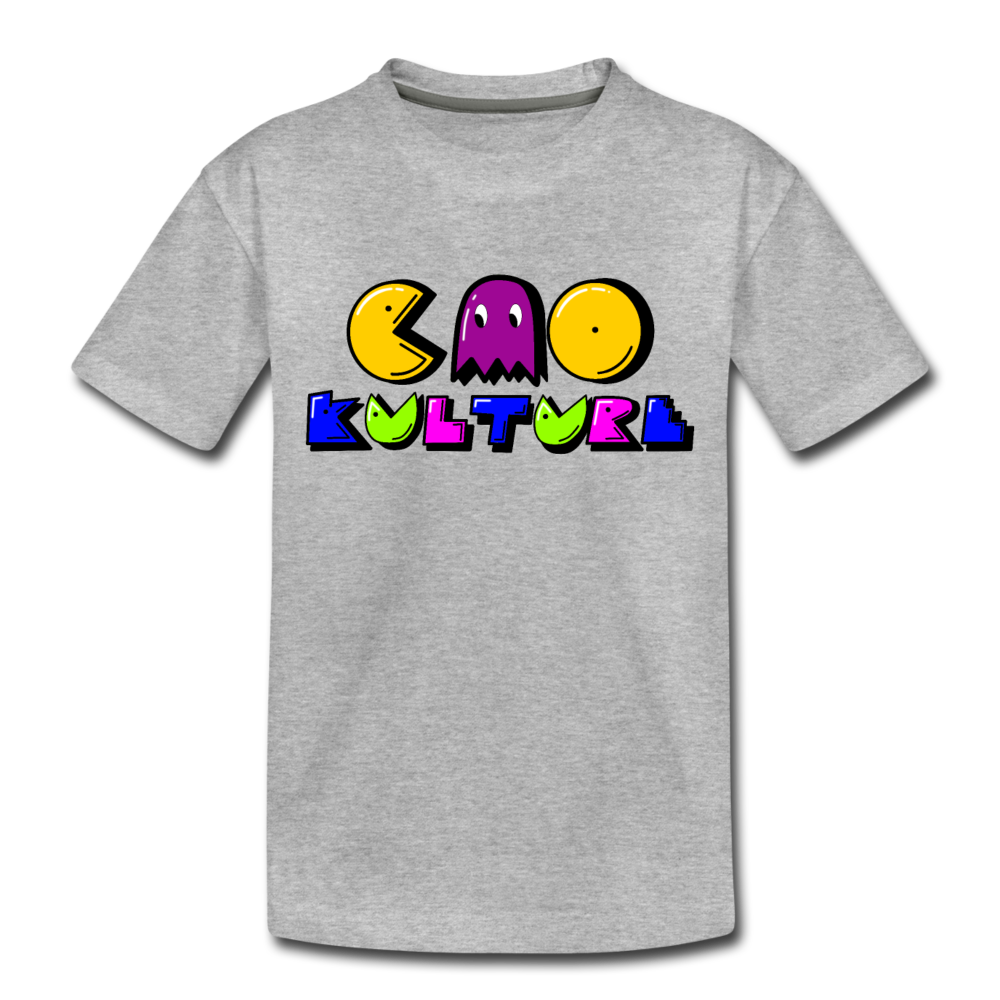Kids p-man purple Toddler Premium T-Shirt - heather gray