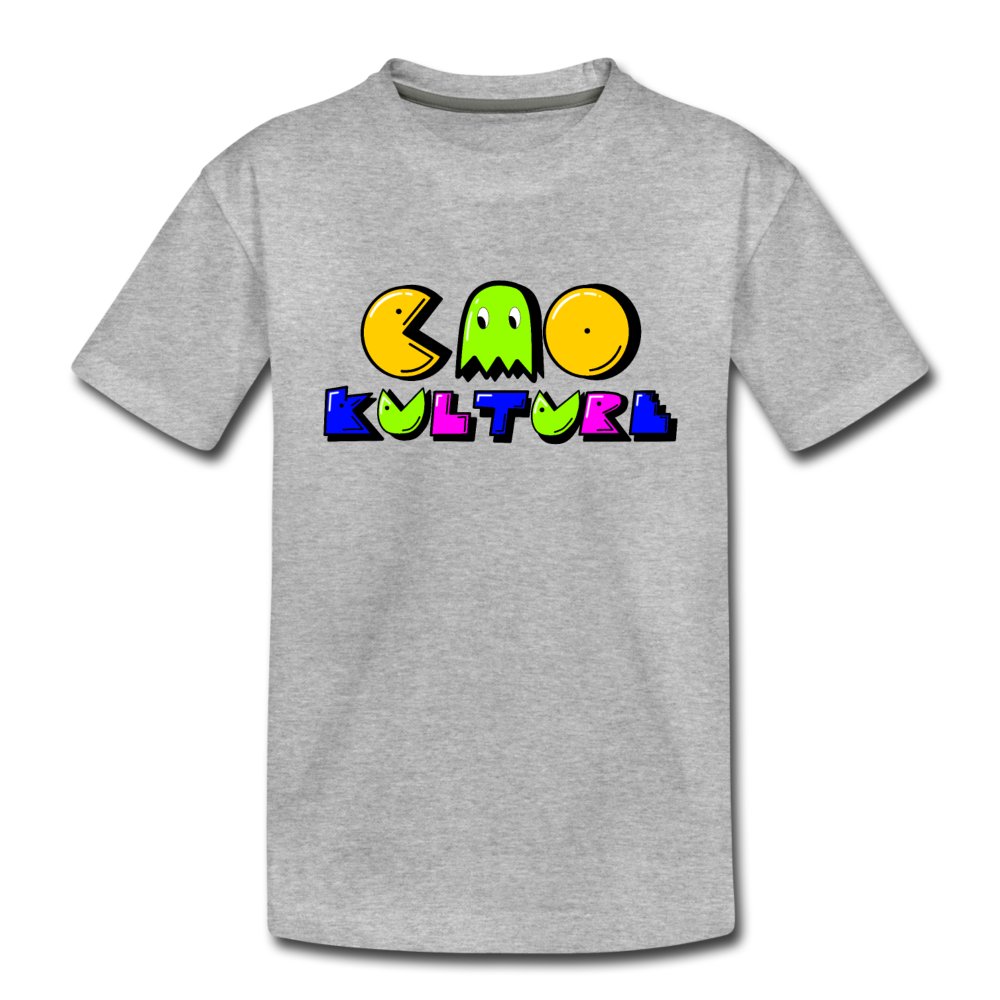 CAO KULTURE P-MAN GREEN Kids' Premium T-Shirt - heather gray