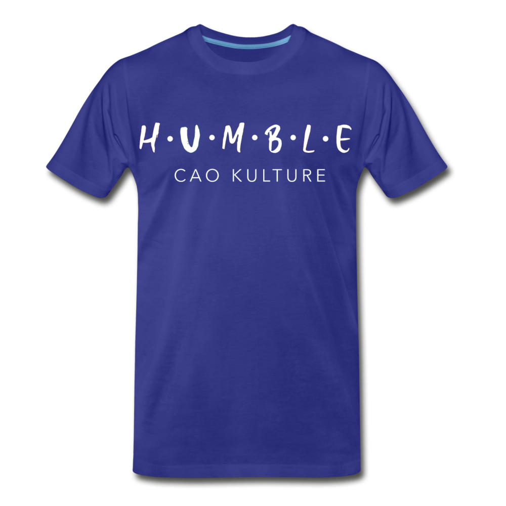 HUMBLE (white letter) T-Shirt - royal blue