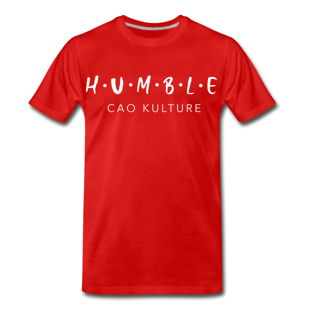 HUMBLE (white letter) T-Shirt - red