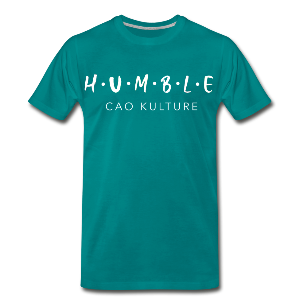 HUMBLE (white letter) T-Shirt - teal