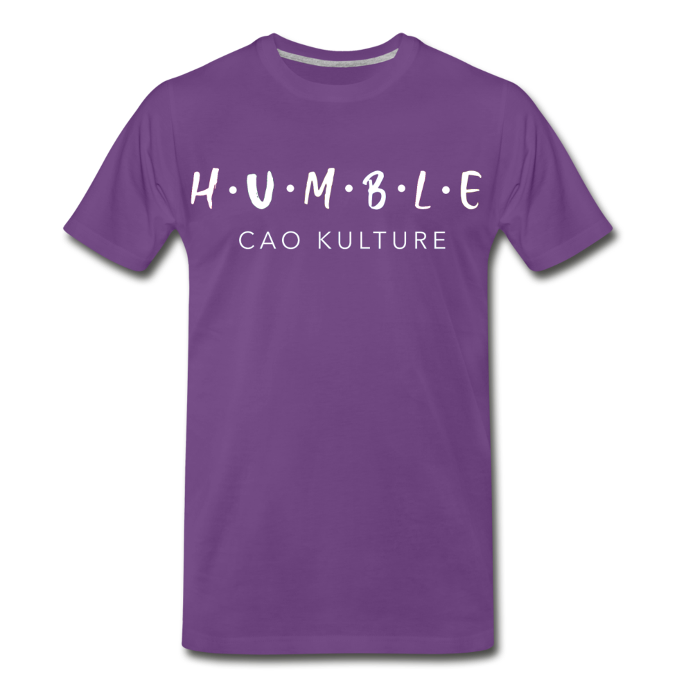HUMBLE (white letter) T-Shirt - purple