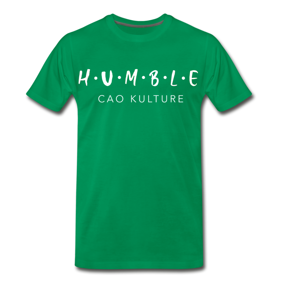 HUMBLE (white letter) T-Shirt - kelly green