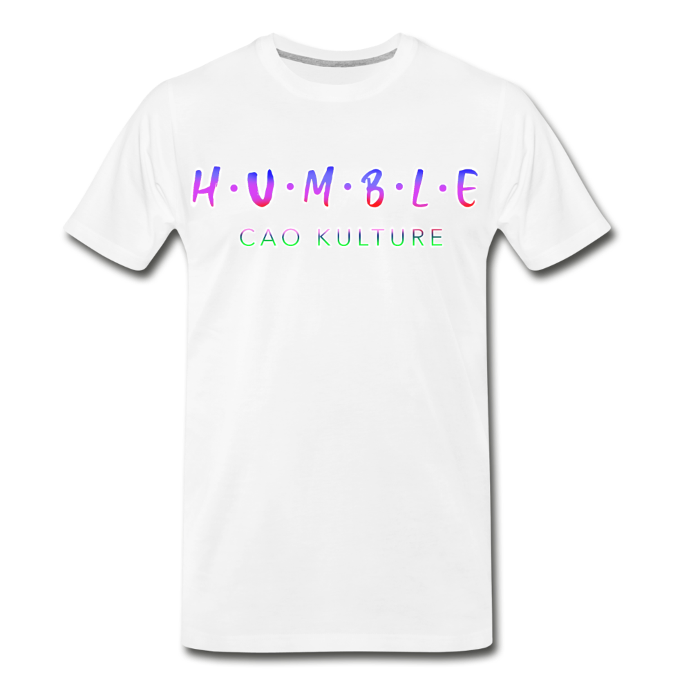 HUMBLE (rainbow) T-Shirt - white