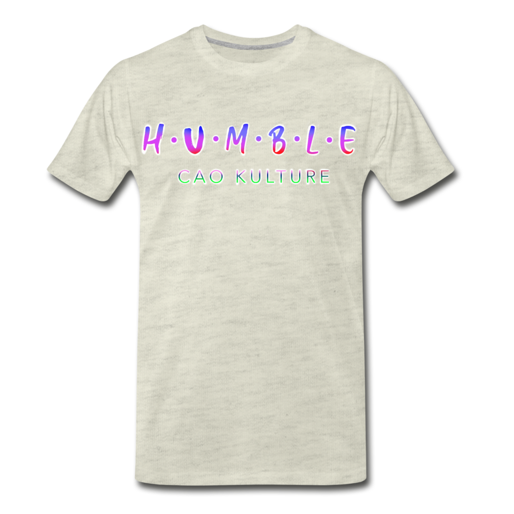 HUMBLE (rainbow) T-Shirt - heather oatmeal