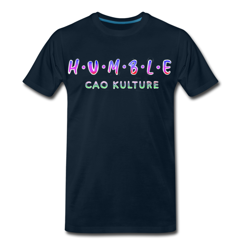 HUMBLE (rainbow) T-Shirt - deep navy