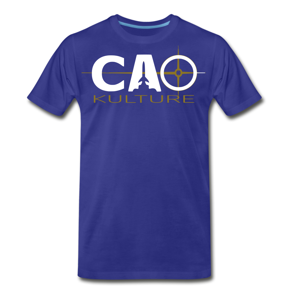 CAO KULTURE (white and gold) T-Shirt - royal blue