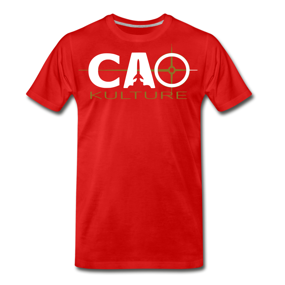 CAO KULTURE (white and gold) T-Shirt - red