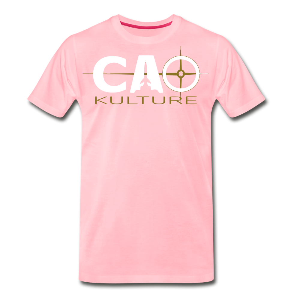 CAO KULTURE (white and gold) T-Shirt - pink