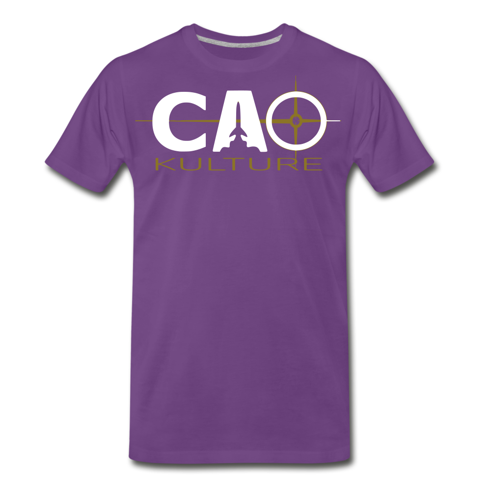 CAO KULTURE (white and gold) T-Shirt - purple