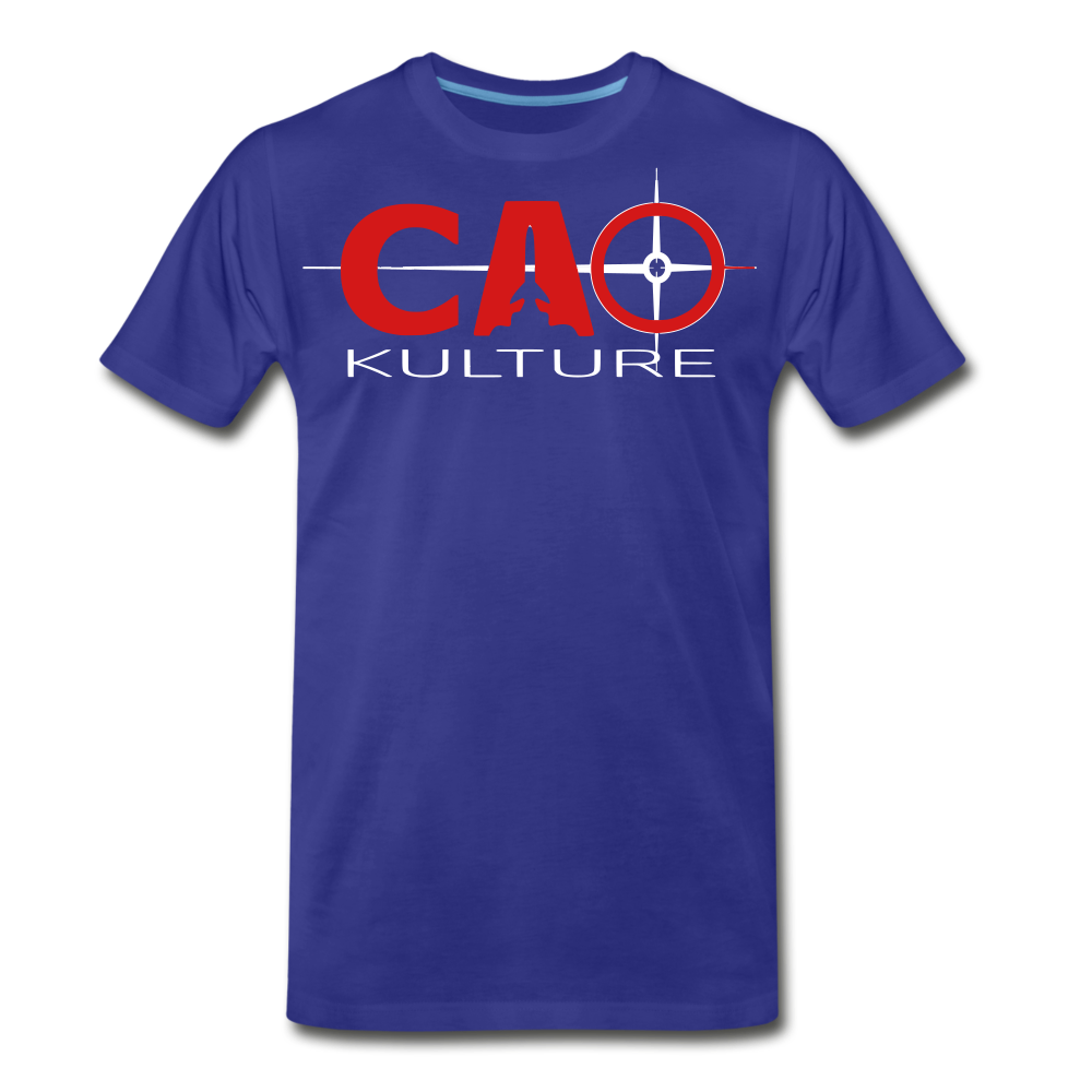 CAO KULTURE (red sand white) T-Shirt - royal blue