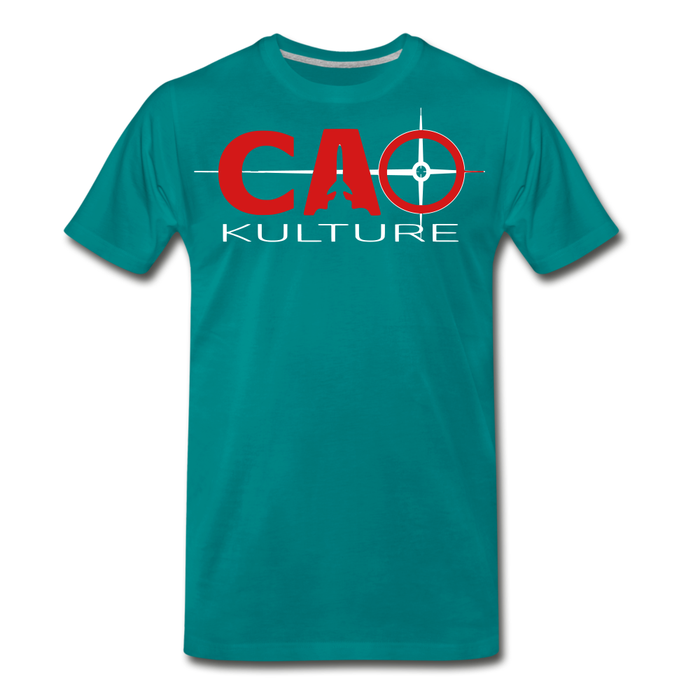 CAO KULTURE (red sand white) T-Shirt - teal