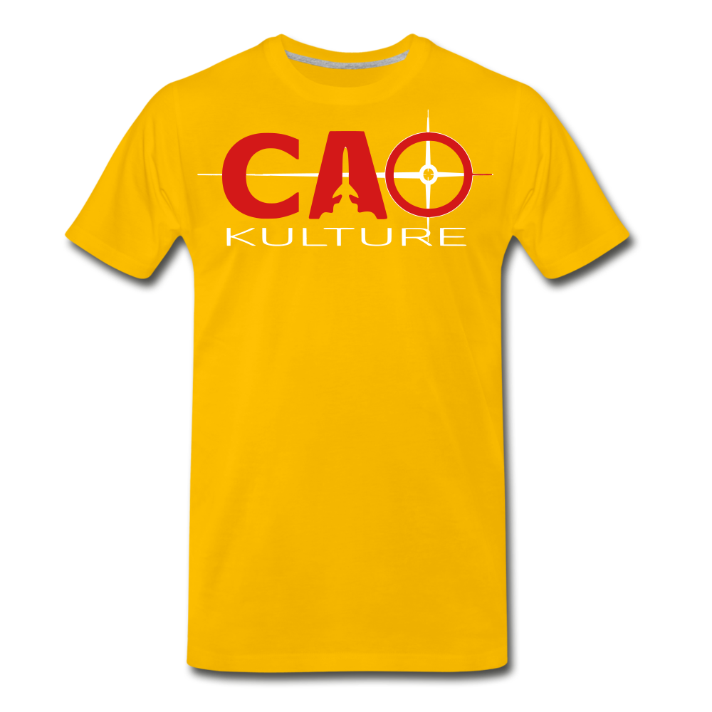 CAO KULTURE (red sand white) T-Shirt - sun yellow