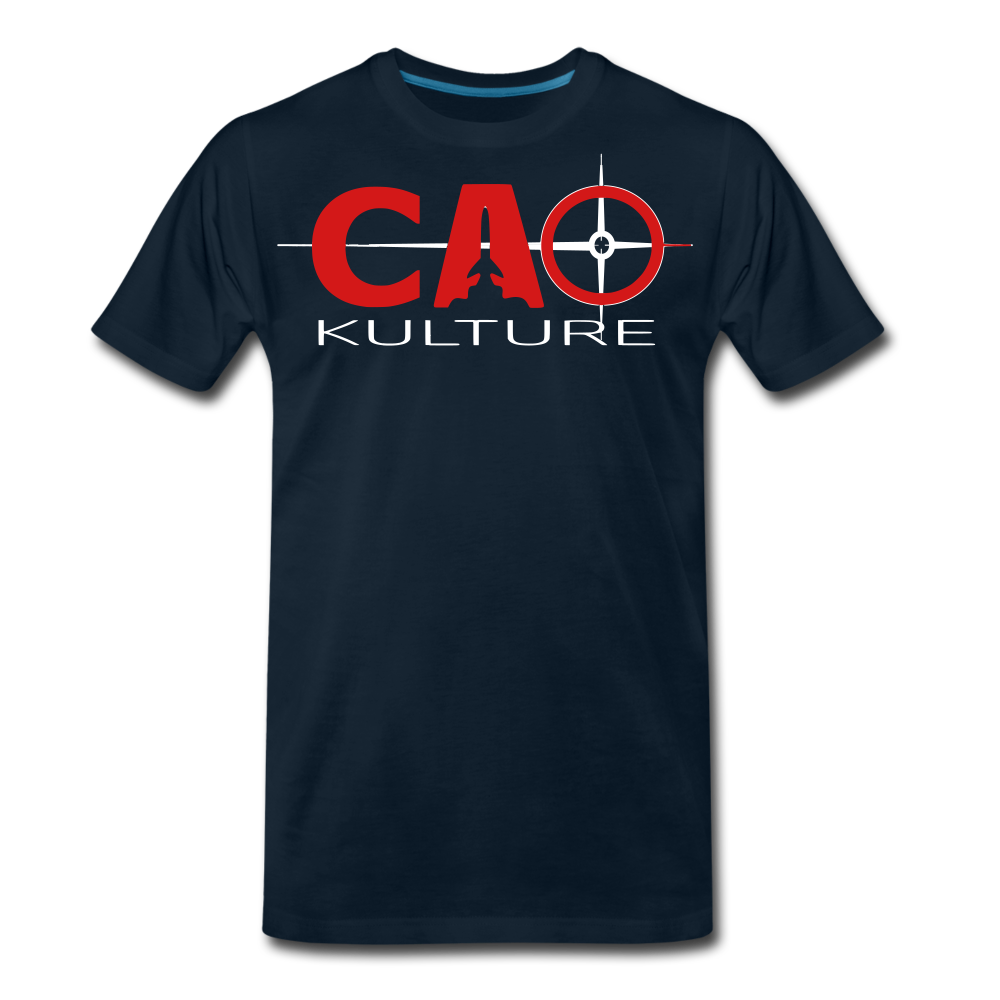 CAO KULTURE (red sand white) T-Shirt - deep navy