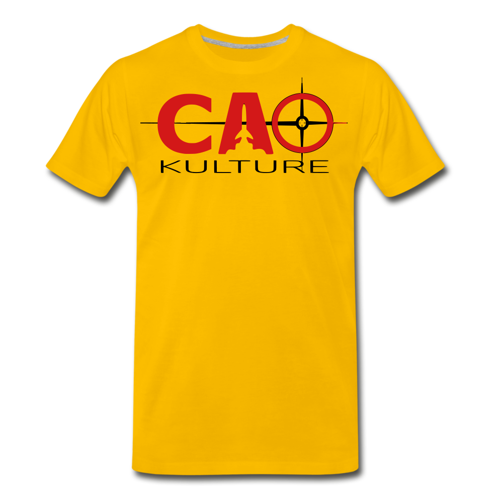 CAO KULTURE (red and black) T-Shirt - sun yellow