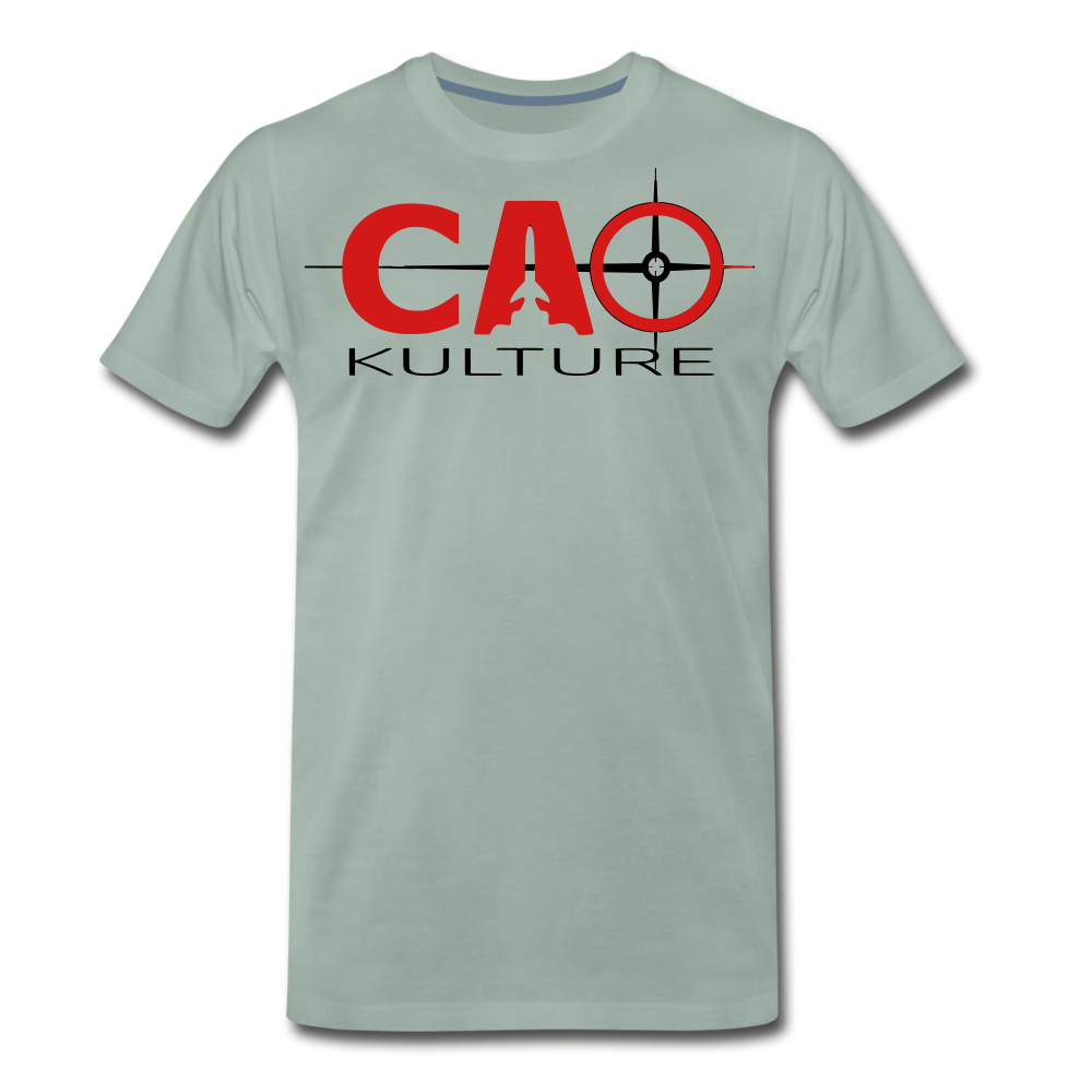 CAO KULTURE (red and black) T-Shirt - steel green