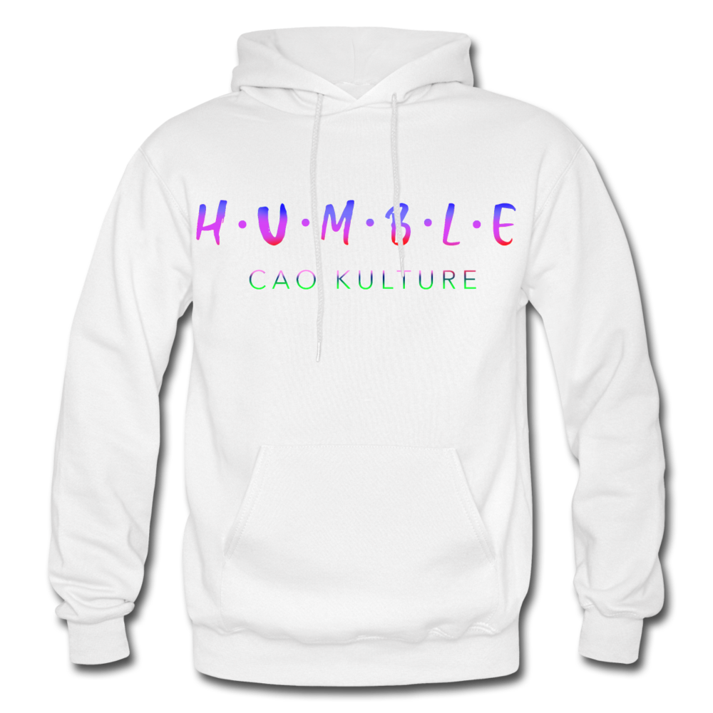 HUMBLE (rainbow) Hoodie - white