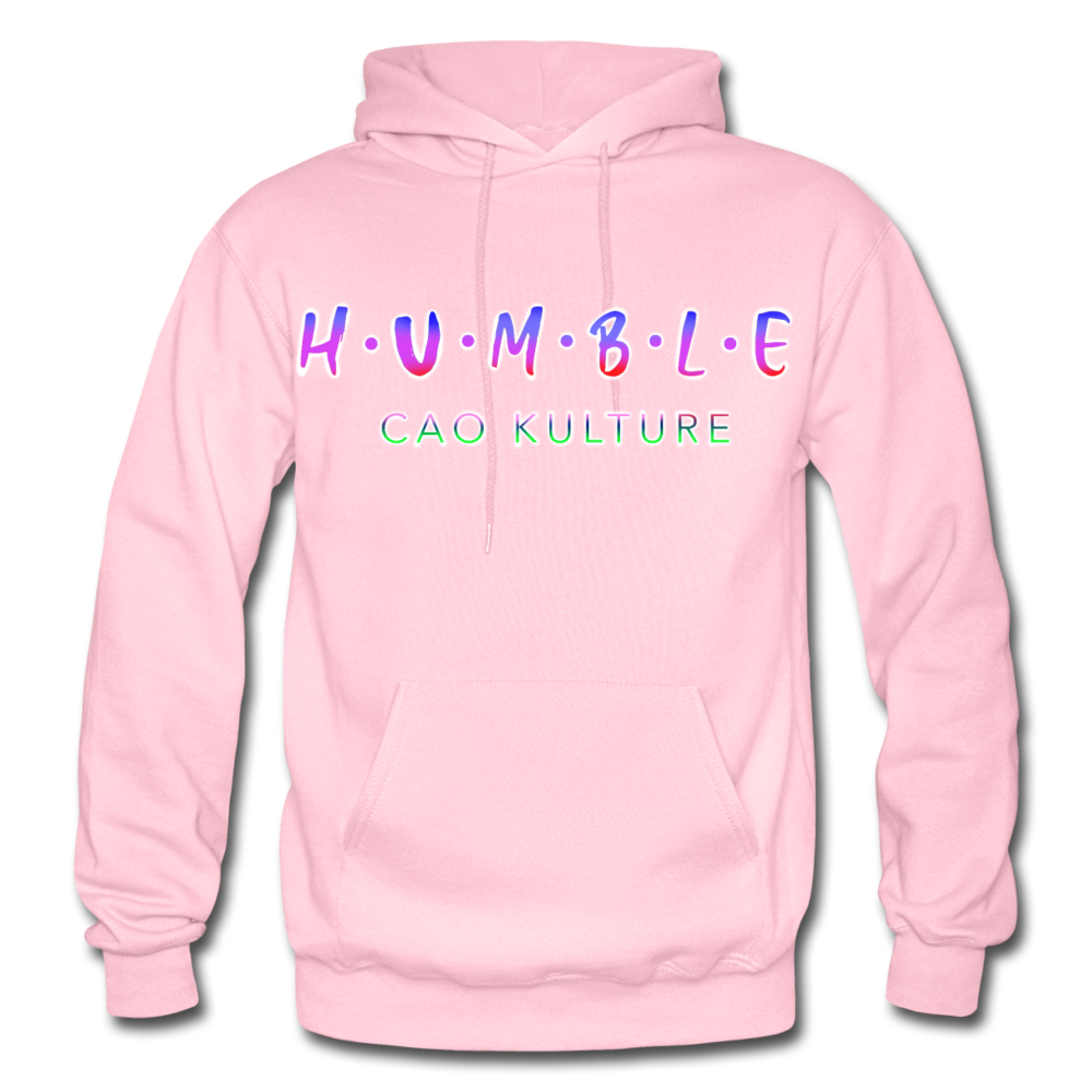 HUMBLE (rainbow) Hoodie - light pink