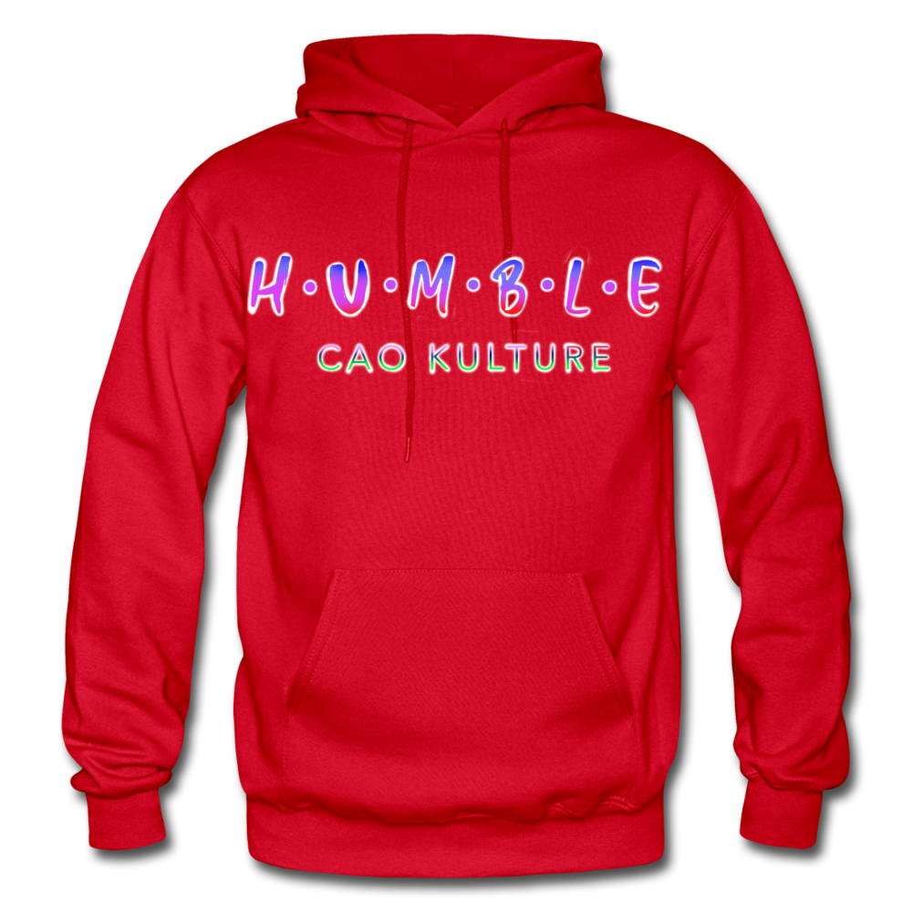 HUMBLE (rainbow) Hoodie - red