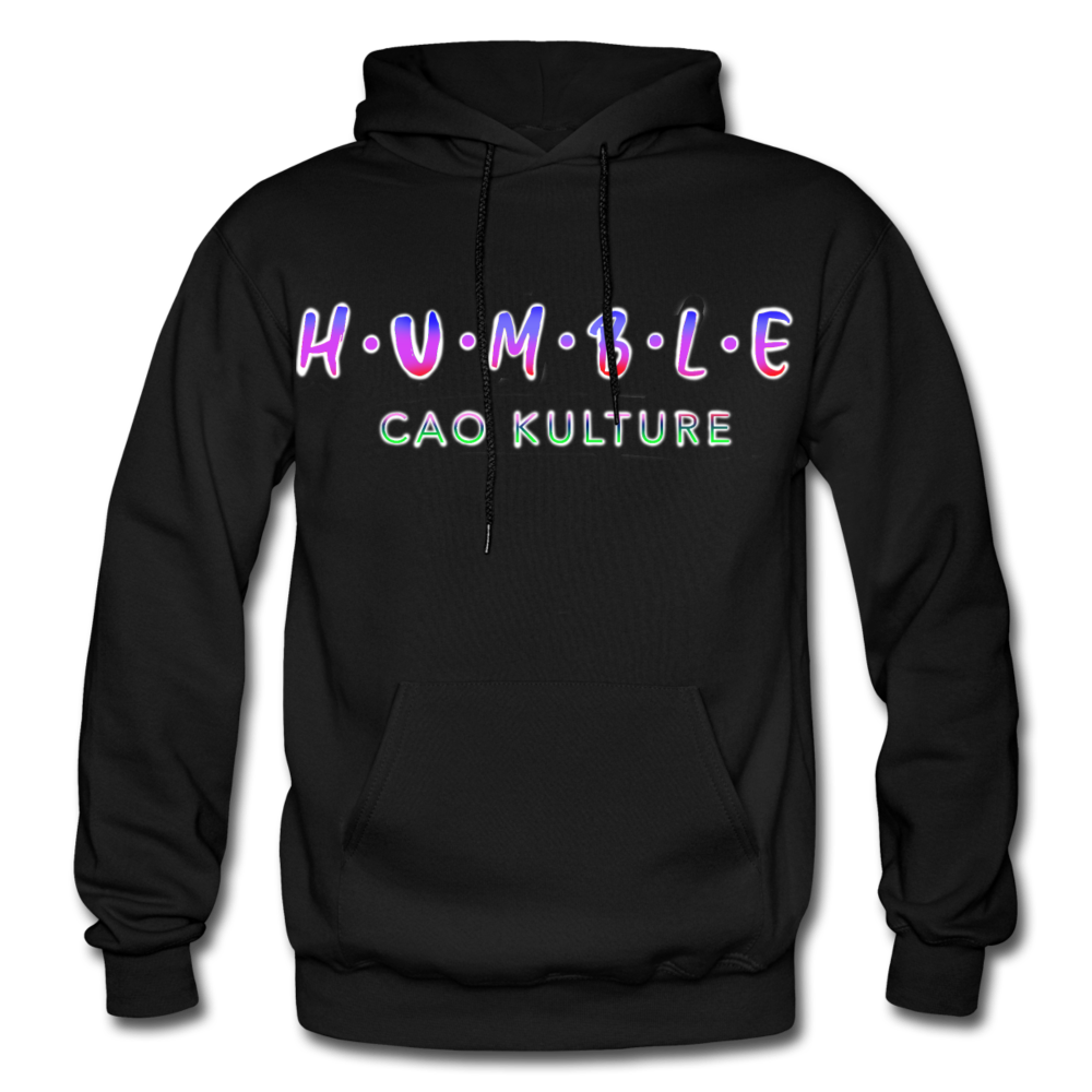 HUMBLE (rainbow) Hoodie - black