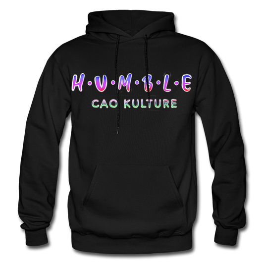 HUMBLE (rainbow) Hoodie - black