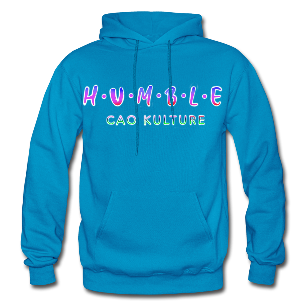HUMBLE (rainbow) Hoodie - turquoise